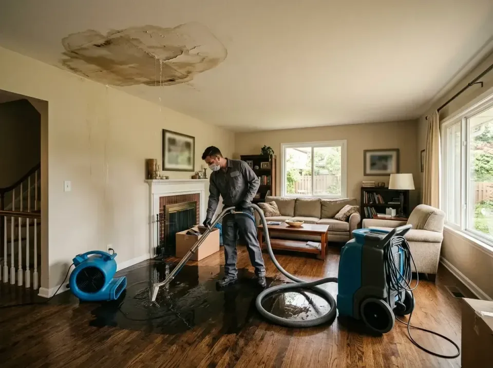 attic-pipe-burst-ceiling-drip-008 — frequently asked questions, Water Damage Restoration & Carpet Care in South Charleston,…